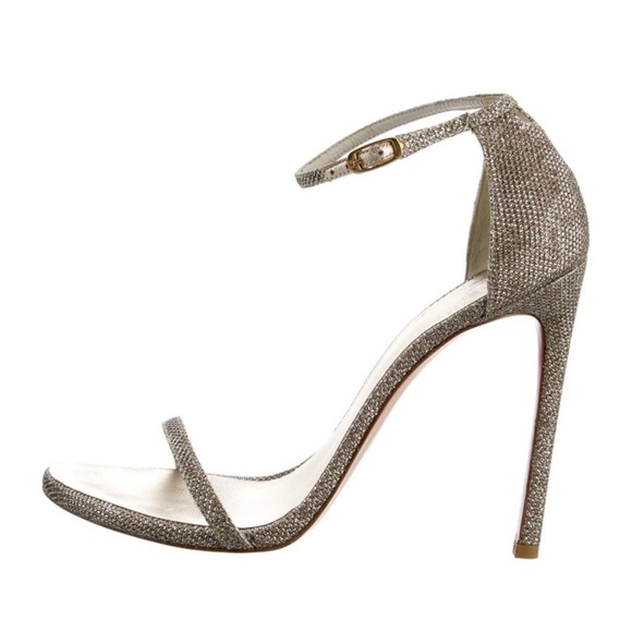 Stuart Weitzman Glitter Sandals - Picture 5 of 8
